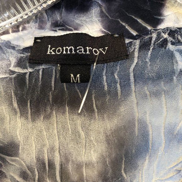 Komarov Crinkle Blouse Size Medium NWOT - Picture 4 of 7